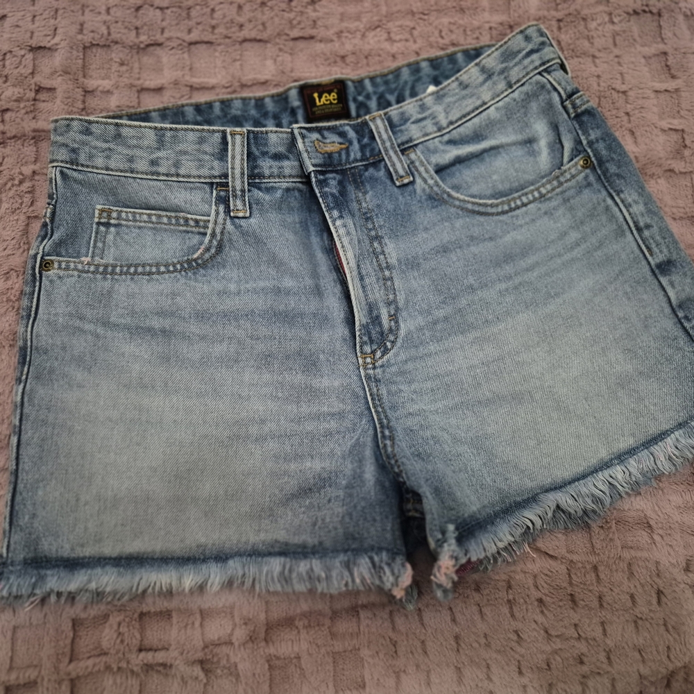 Lee Light Blue Denim Shorts